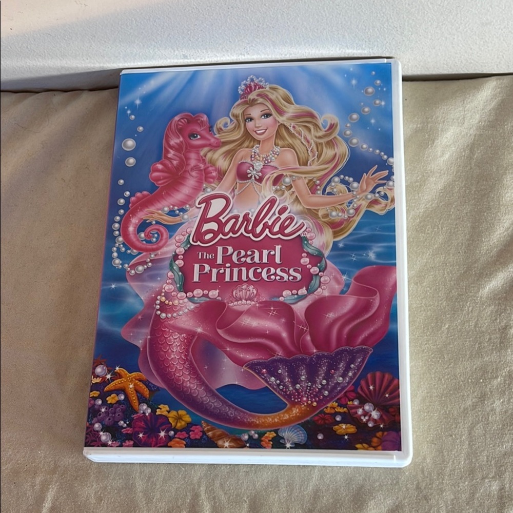 ⭐️ Barbie The Pearl Princess DVD 2014 Universal Home Video Movie Film Rare